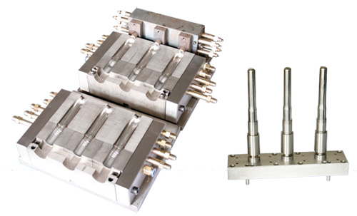 注射吹塑中空成型模